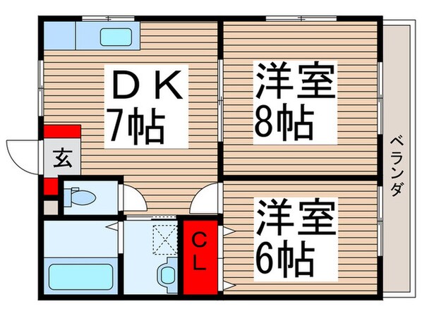 ピタアタ清瀬の物件間取画像